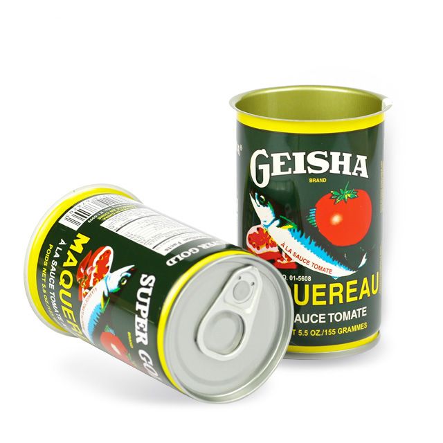 Colorful Printed Three-Piece Tin Cans with Easy Open Ends for Food Packaging
