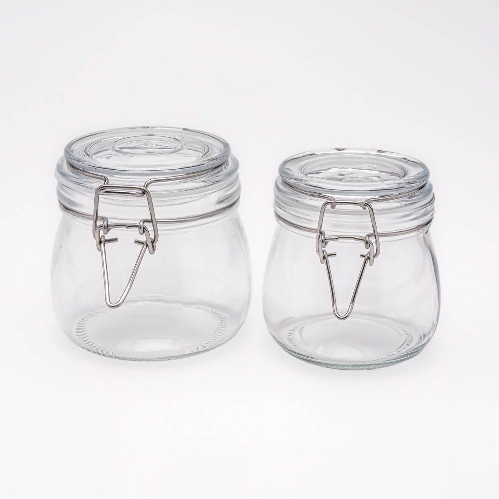 Airtight Glass Clip Top Jars Swing Top Glass Storage Jars