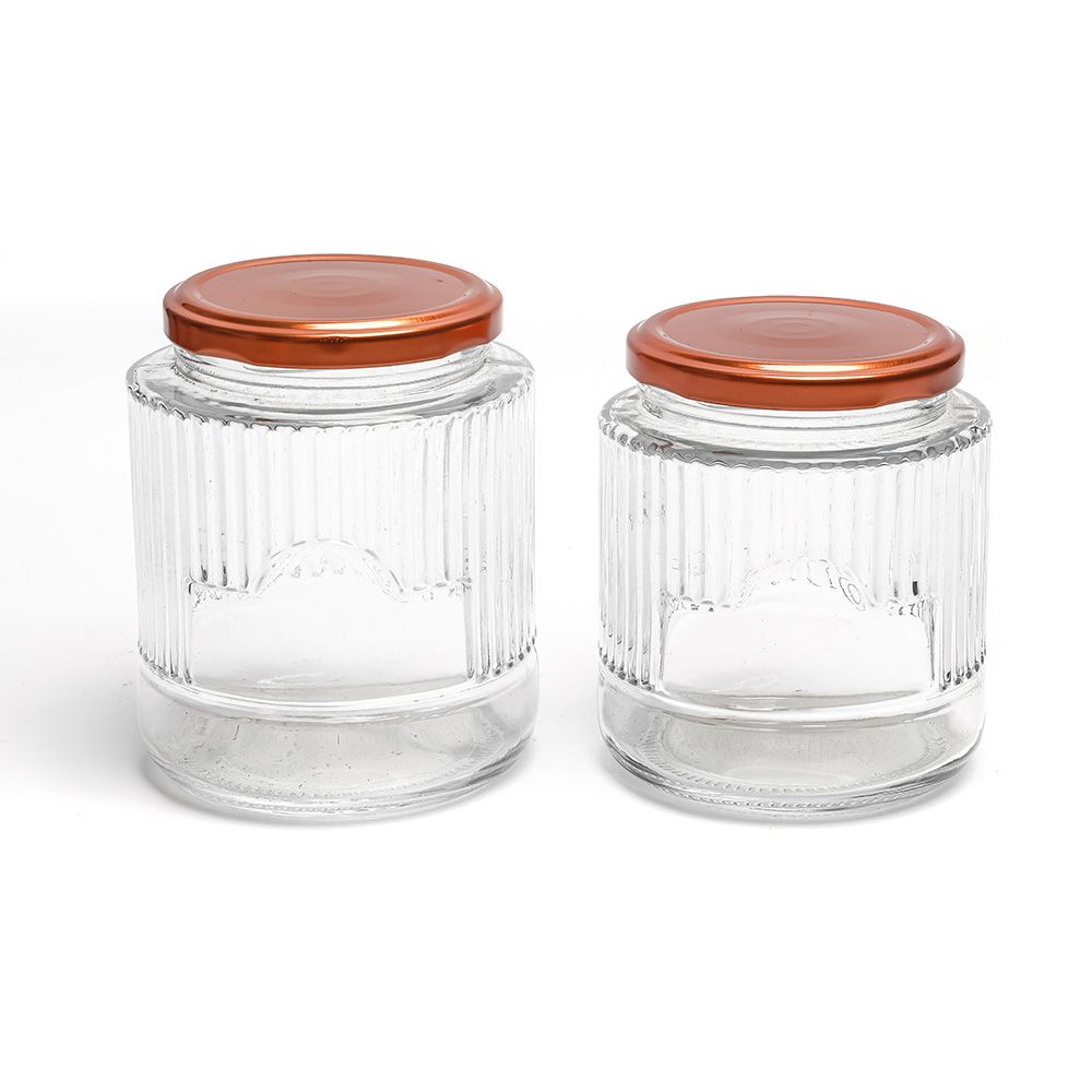 Food Grade Clear Glass Pudding Jars - Leakproof Yogurt Jars with Metal Lids 