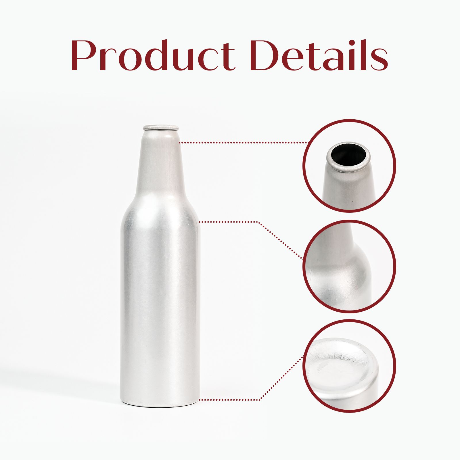 330ml Aluminum Beer Bottle | Food Grade Custom Recyclable Alcohol Bottle
