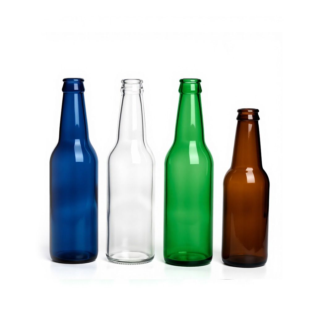Food Grade Glass Beer Bottles 250-750ml - Crown Cap Sealed Beverage Bottles